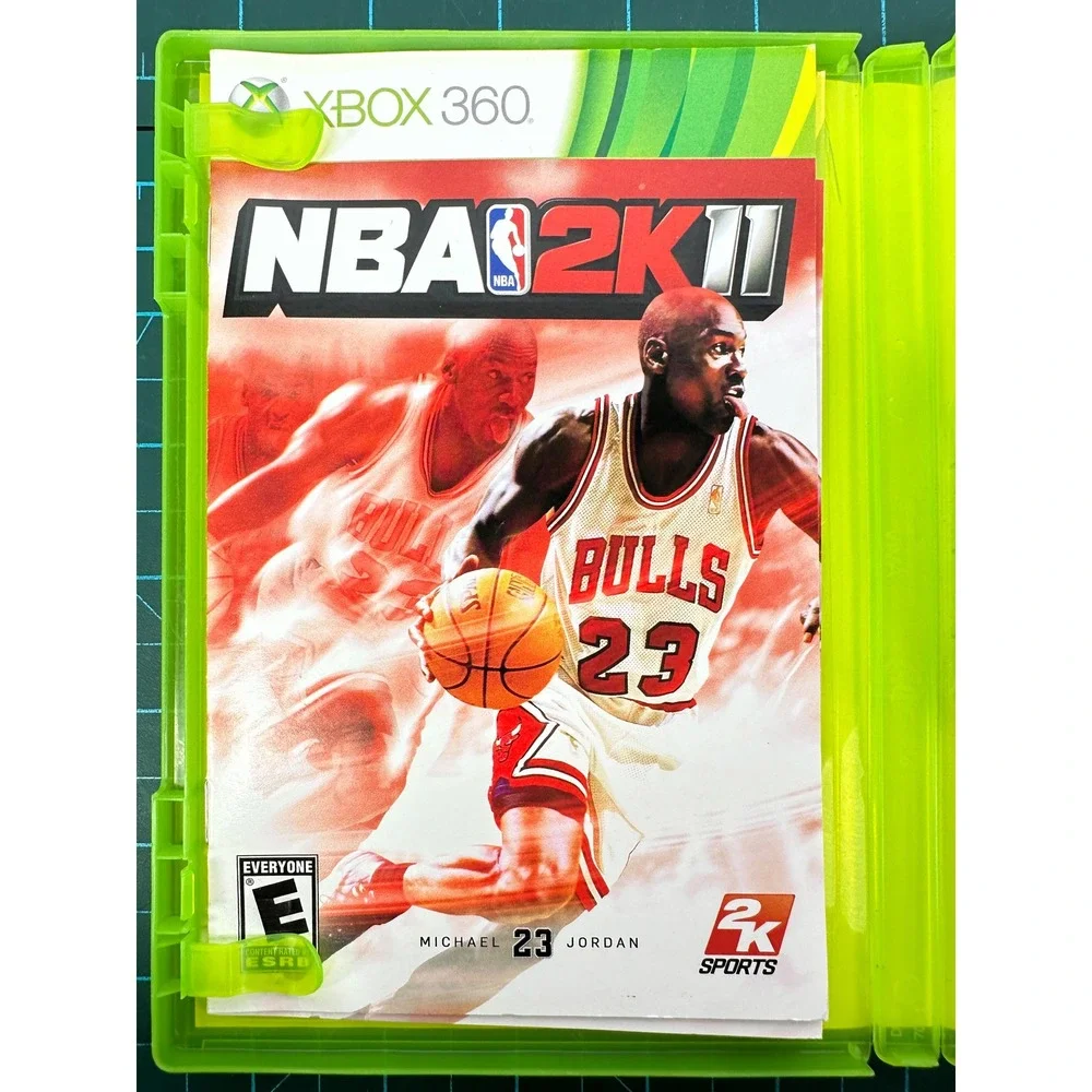 NBA 2K11 Xbox 360 CIB Michael Jordan Cover Art Manual SCRATCHED Disc Untested